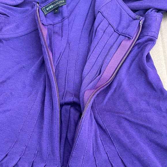 ⭐️ Bogo⭐️🦋 New Bcbg Max Sz XS purple bubble arm  A line dress - Picture 13 of 14